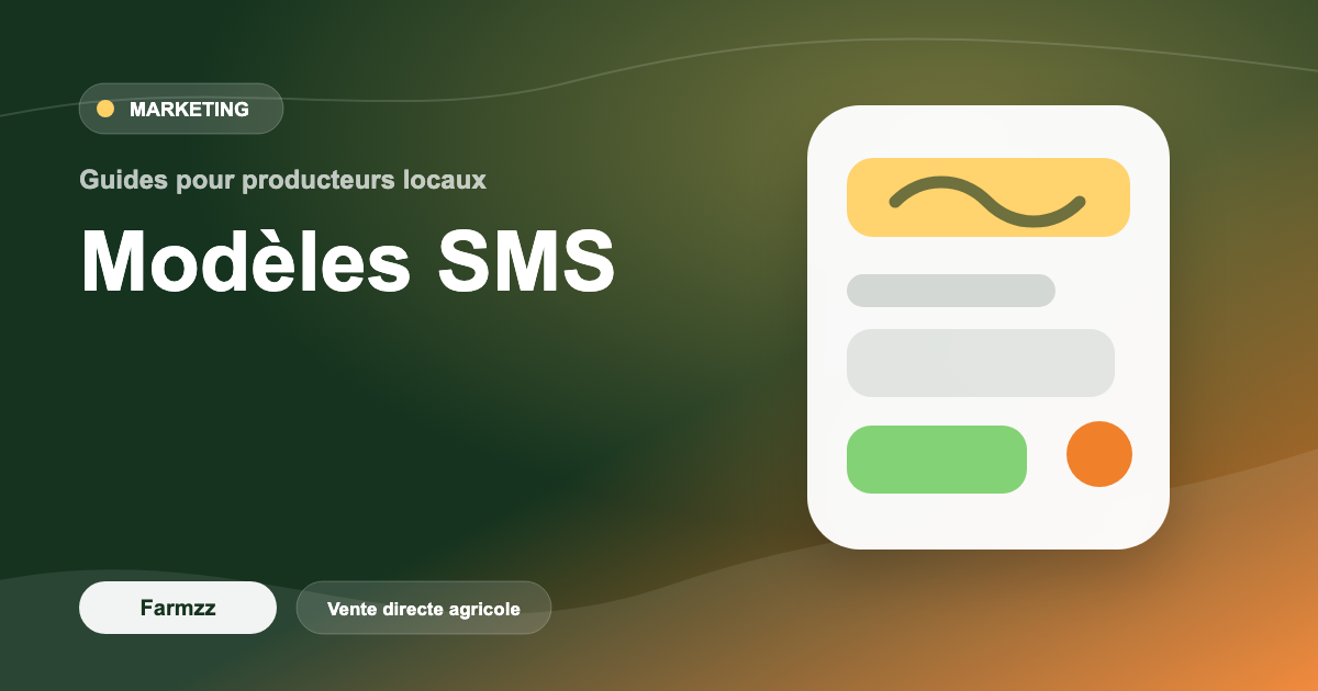 Modèles SMS notifications ferme : 20 exemples